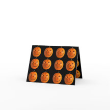 Feliz Halloween 4" x 5.6" Tarjeta plegada