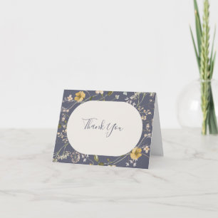 De Agradecimiento Flor silvestre primavera Tarjeta Dusty Purple Gr