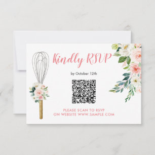 De Agradecimiento Floral rosa pronto se romperá la tarjeta Rsvp