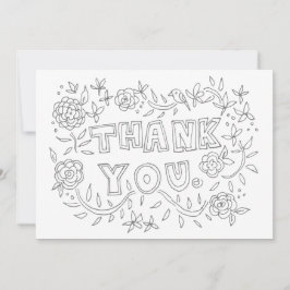 De Agradecimiento Florales dibujada mano le agradecen tarjeta del