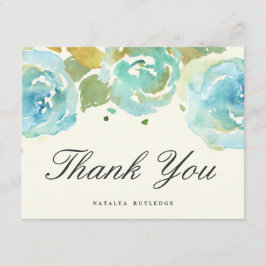 De Agradecimiento Florales pródigos le agradecen tarjeta plana