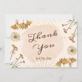 De Agradecimiento Flores Silvestres Llantas Gracias Por La Tarjeta D