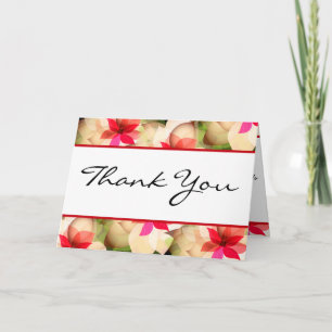 De Agradecimiento Follada Gracias Tarjeta Color Lotus Flor Negro