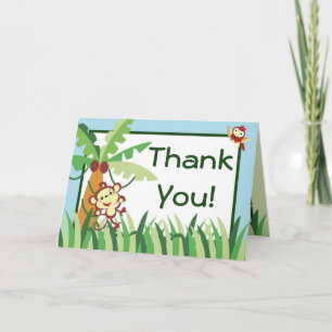 De Agradecimiento Follada Gracias Tarjeta Lluvia-Selva Animal