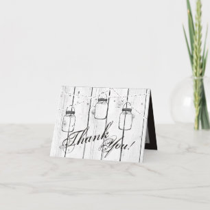 De Agradecimiento Follada Gracias Tarjeta Mason Jar String Lights