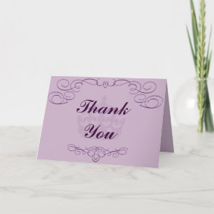 De Agradecimiento Follada Gracias Tarjeta Royal Purple Crown/Swirls 