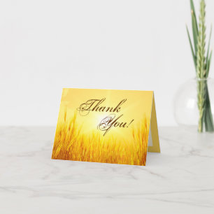 De Agradecimiento Follada Gracias Tarjeta Sunrise Wheat Country Rust