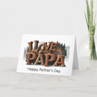 *~* Foto AP86 TE AMO tarjeta del Día del Padre PAP