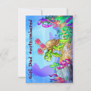 De Agradecimiento FriendFish personalizado lindo pescado tarjeta del
