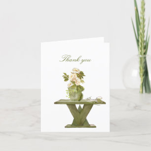 De Agradecimiento Gardener Potting Table plegado Gracias Tarjeta