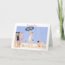 De Agradecimiento George Barbier Art Deco Moda Gracias Tarjeta