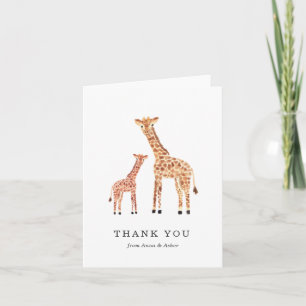 De Agradecimiento Giraffe Gracias Tarjeta