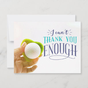 De Agradecimiento Golf Gracias tarjeta que no puedo agradecerte lo s