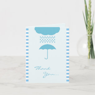 De Agradecimiento Gracias Baby Boy Shower Tarjeta plegada