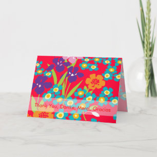 De Agradecimiento Gracias Danke, gracias tarjeta Gracias