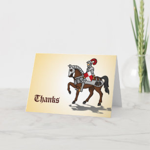 De Agradecimiento Gracias - Knight en la brillante Armor - Tarjeta d