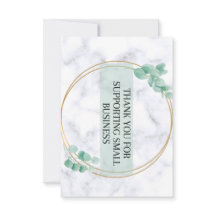 Gracias por apoyar la tarjeta para pequeñas empres