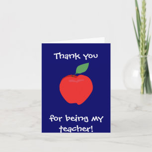 De Agradecimiento ¡Gracias Por Ser Mi Profesor! Tarjeta