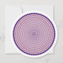 Gracias por tu tarjeta en violeta y amapola