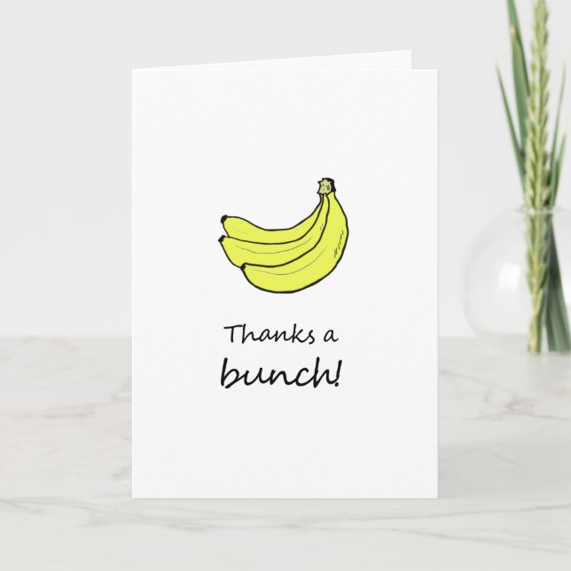 De Agradecimiento Gracias por una tarjeta Bunch (Anverso)