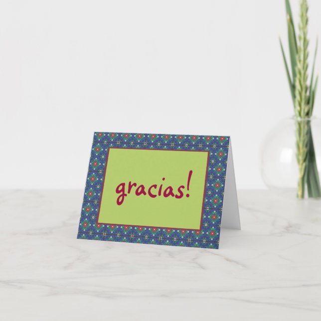 De Agradecimiento ¡Gracias! Tarjeta (Anverso)