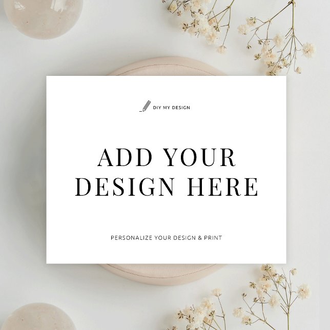 De Agradecimiento Gracias Tarjeta 5.5x4.25" Impresión Añadir su dise (Print your flat 5.5x4.25 cards - great for care instructions cards, thank you notes, package inserts)