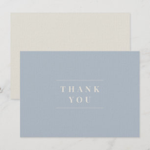 De Agradecimiento Gracias Tarjeta Beige Tan Blue Tradicional