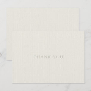De Agradecimiento Gracias Tarjeta Beige Tan Green Tradicional