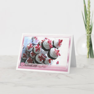 De Agradecimiento Gracias tarjeta con deliciosos pasteles