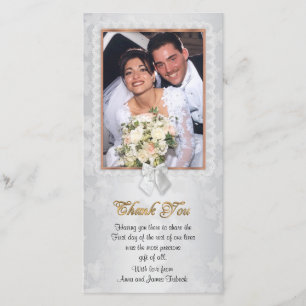 De Agradecimiento Gracias tarjeta con foto