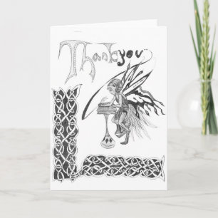 De Agradecimiento Gracias tarjeta del Faerie
