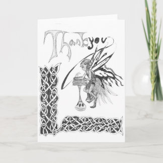 De Agradecimiento Gracias tarjeta del Faerie