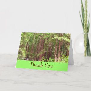 De Agradecimiento Gracias Tarjeta Forestal Redwood