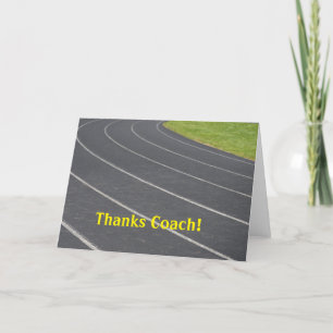 De Agradecimiento ¡Gracias Tarjeta Para Entrenador!