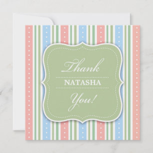 De Agradecimiento Gracias tarjeta plana Baby Shower
