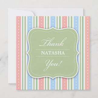 De Agradecimiento Gracias tarjeta plana Baby Shower