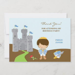 De Agradecimiento Gracias tarjeta plana Prince