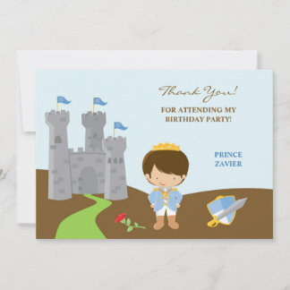 De Agradecimiento Gracias tarjeta plana Prince