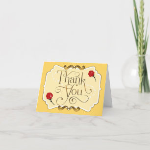De Agradecimiento GRACIAS Tarjeta plegable Set Rosa Roja Sé nuestro 