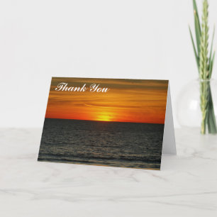 De Agradecimiento Gracias - Tarjeta Sunset