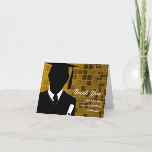 De Agradecimiento Graduación Gracias Tarjeta Mosaic Gold