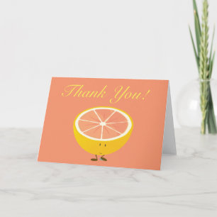 De Agradecimiento Grapefruit Gracias Tarjeta