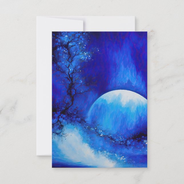 DE AGRADECIMIENTO HA SIDO UNA LUNA AZUL GRACIAS TARJETA (Anverso)