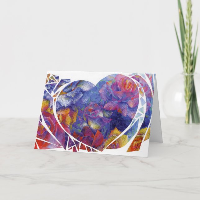 De Agradecimiento "Heart Garden" 5x7-in. Tarjeta plegada (Anverso)