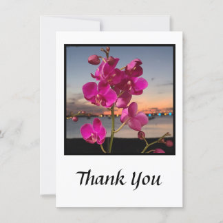 De Agradecimiento Hermosa tarjeta Orquídea Gracias