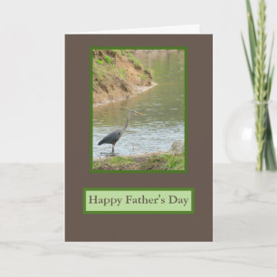 DE AGRADECIMIENTO HERON EN LA TARJETA DEL DÍA DEL PADRE POND/FELIZ