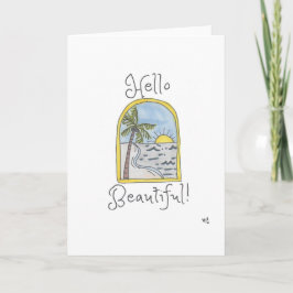 De Agradecimiento Hola hermosa tarjeta