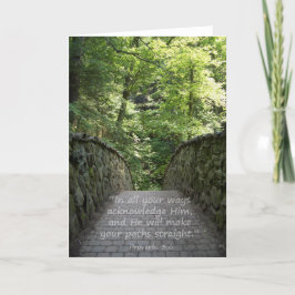 De Agradecimiento Inspirador (Prov. 3: 6) tarjeta