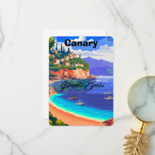 De Agradecimiento Islas Canarias España Arte Tarjeta Postal, España 