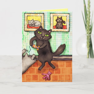 De Agradecimiento La amistad del personalizado Cat Lover / Tarjeta d